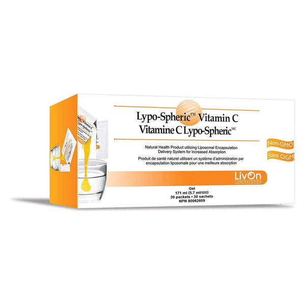 Box of LivOn Laboratories Liposomal Lypo-Spheric™ Vitamin C 30 Packets
