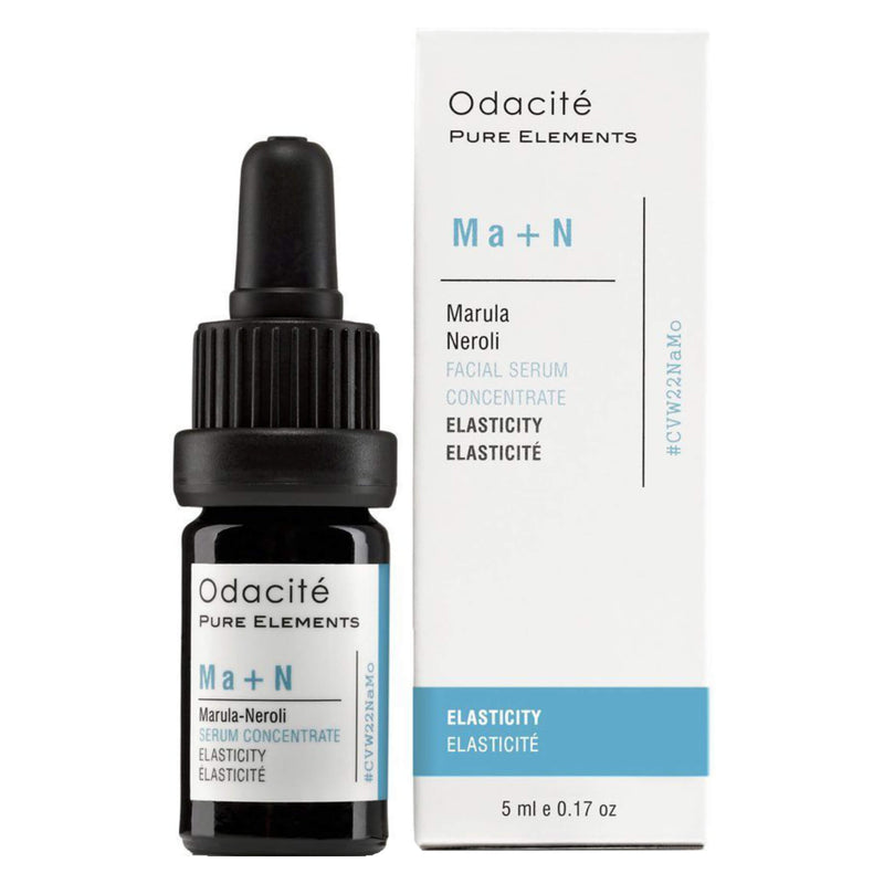 Dropper Bottle of Odacite Ma + N Elasticity - Marula Neroli Serum Concentrate. 0.17 Ounces