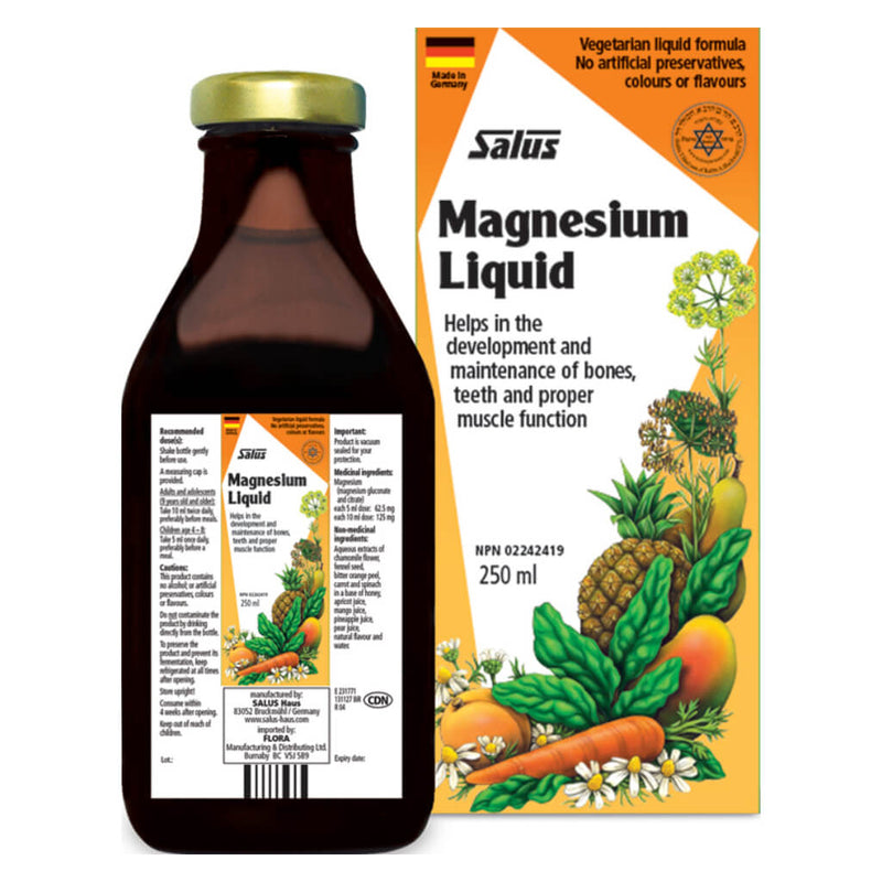 Box & Bottle of Magnesium Liquid 250 Milliliters