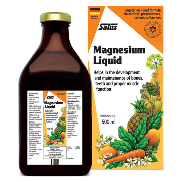 Box & Bottle of Magnesium Liquid 500 Milliliters