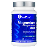 Bottle of CanPrev Magnesium Bisglycinate 200 Gentle 120 Capsules
