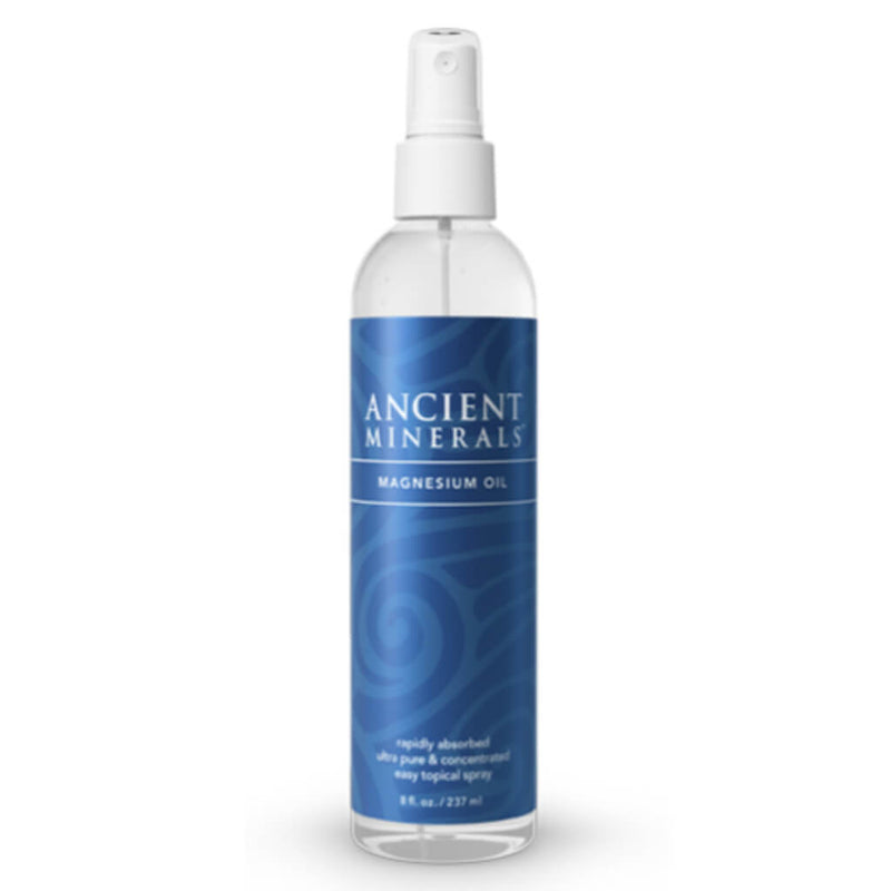 Spray Bottle of Ancient Minerals Magnesium Oil Spray 8 Ounces
