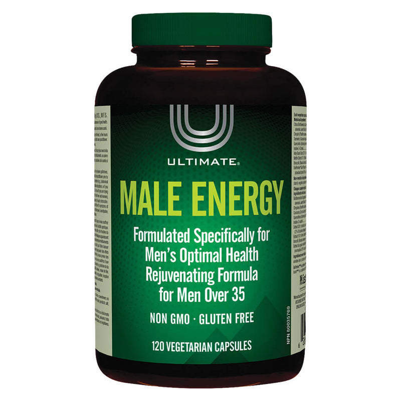 Bottle of Ultimate Male Energy 120 Vegetarian Capsules