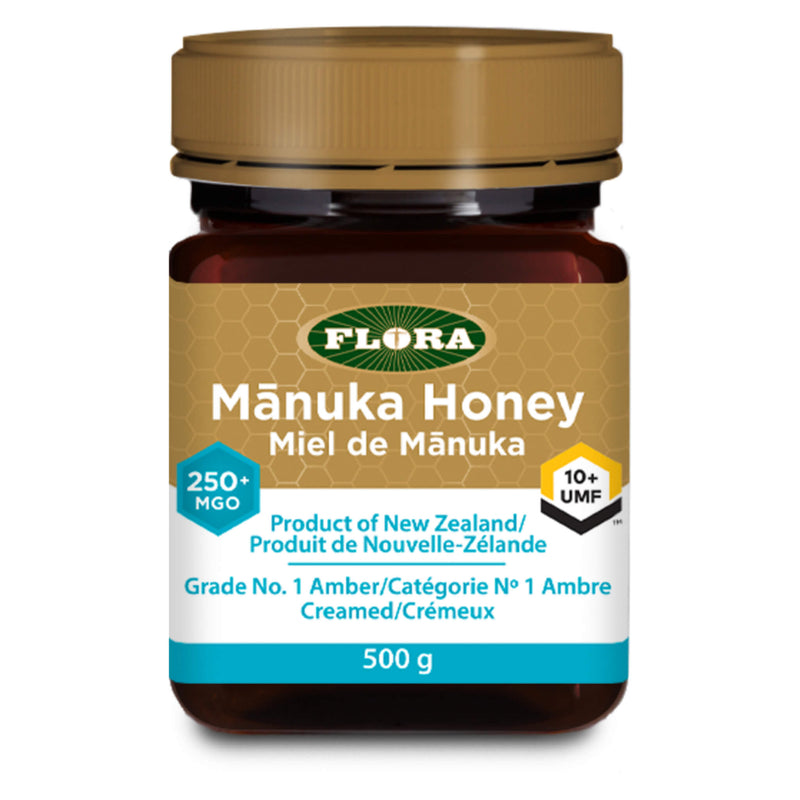 Jar of Flora Manuka Honey Blend (MGO 250+) 500 Grams