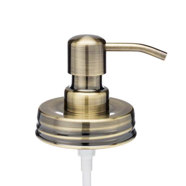 Jaramazing Mason Jar Soap Dispenser Lid Classic Brass