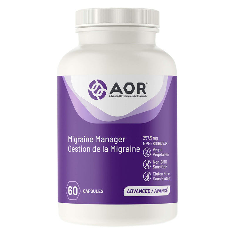 AOR MigraineManager 257.5mg 60Capsules