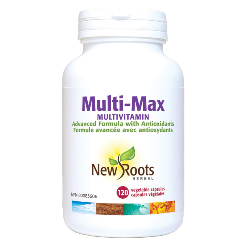 NewRoots Multi-MaxMultivitamin AdvancedFormulaWithAntioxidants 120VegetableCapsules