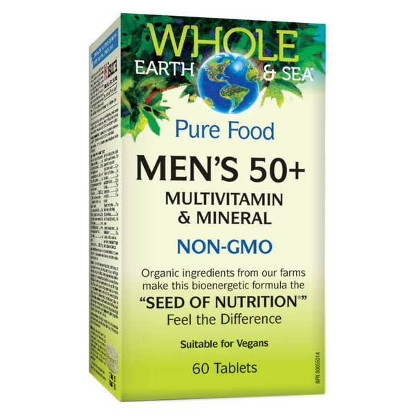 Box of Mens 50+ Multivitamin & Mineral 60 Tablets