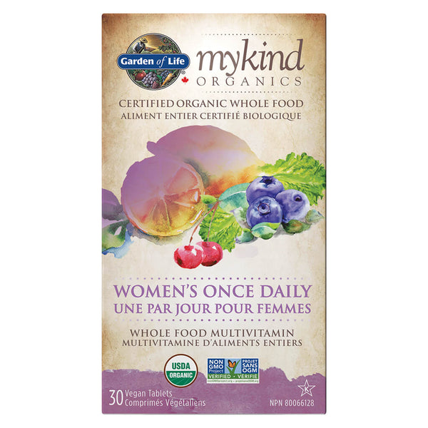 Box of myKind Organics Women's Once Daily 30 Vegan Tablets