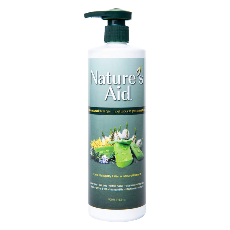Pump Bottle of Nature's Aid Natural, Multi-Purpose Skin Gel 500 Milliliters