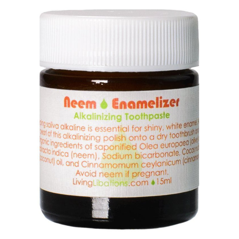 Jar of Living Libations Neem Enamelizer Alkalinizing Toothpaste 15 Milliliters