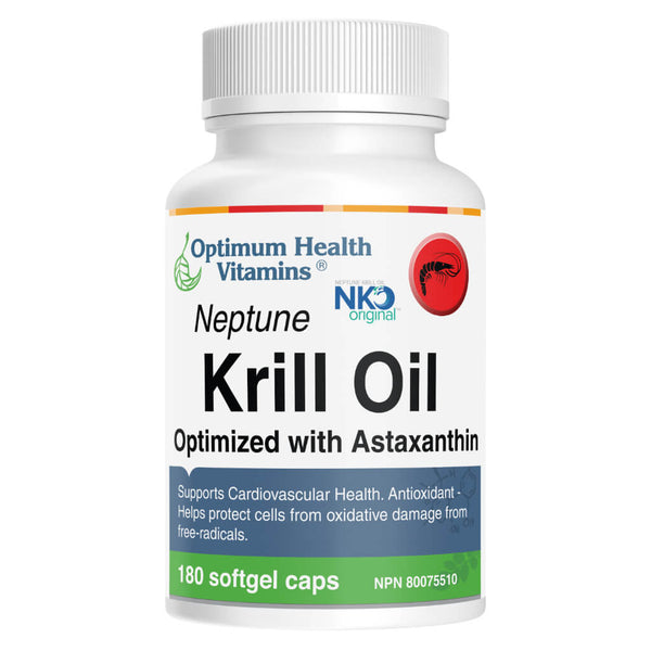 Bottle of Neptune Krill Oil 180 Softgels