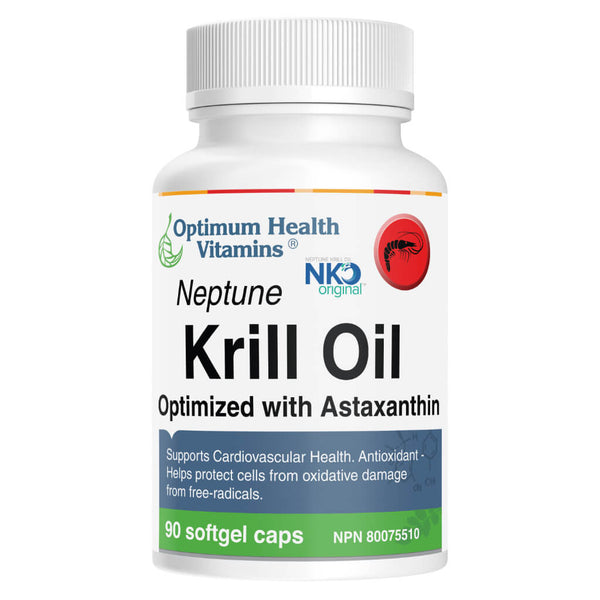 Bottle of Neptune Krill Oil 90 Softgels