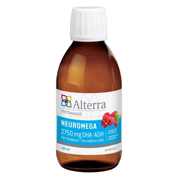 Bottle of Alterra Neuromega Cranberry Raspberry 150 Milliliters