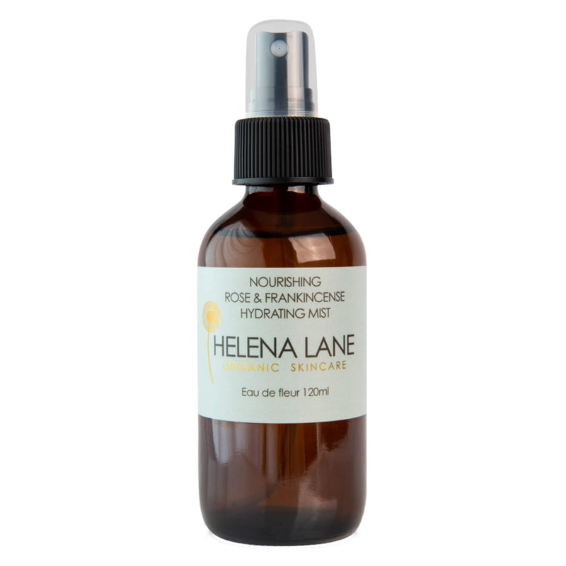 Spray Bottle of Helena Lane Nourishing Rose & Frankincense Hydrating Mist 120 Milliliters