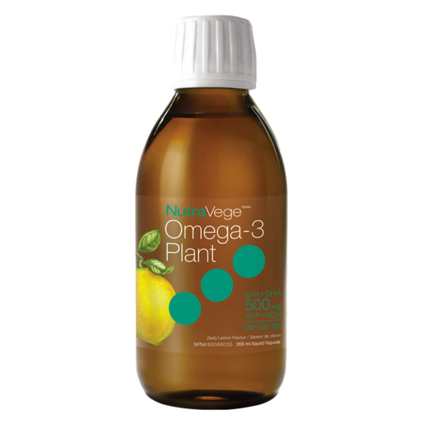 NutraSea NutraVege Omega-3 Plant (Lemon Flavour) | Optimum Health Vitamins, Canada