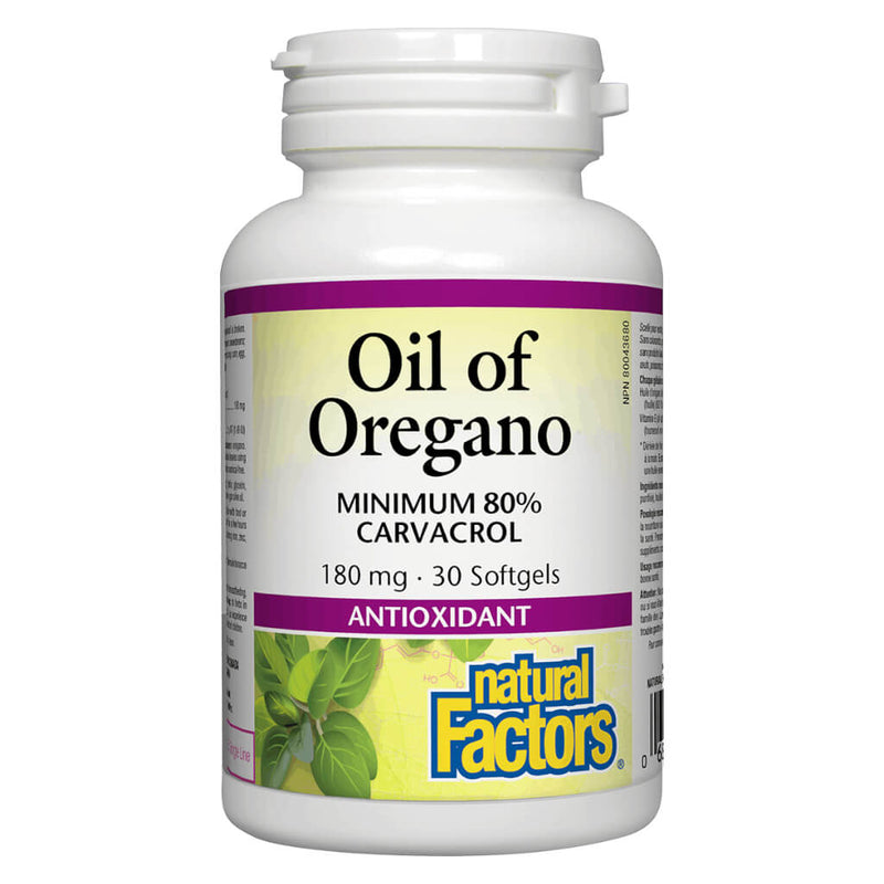 Bottle of Oil of Oregano 30 Softgels