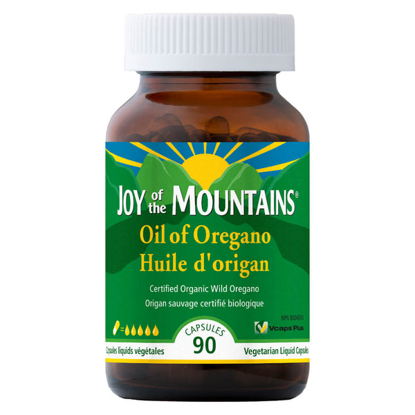 Bottle of Oil of Oregano Capsules Certified Organic 90 Capsules