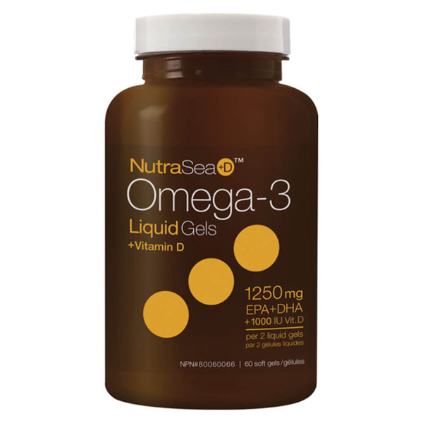 NutraSea+D™ Omega-3 Liquid Gels Fresh Mint 60 Softgels