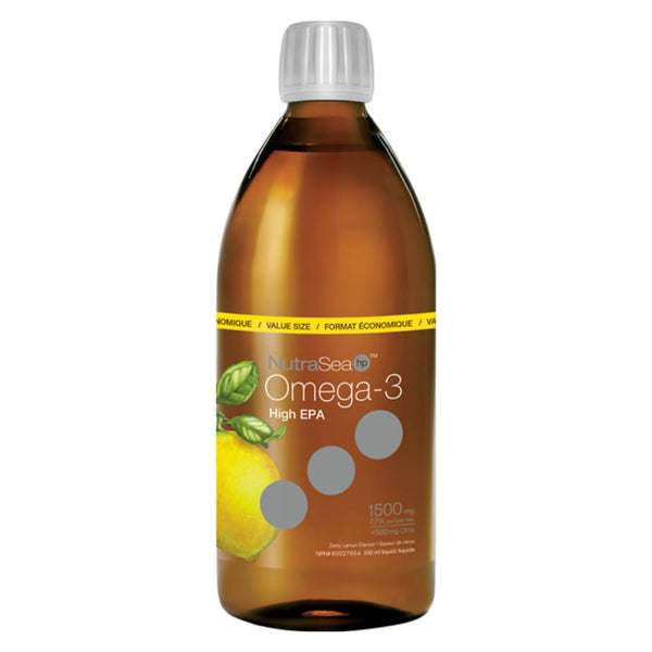 NutraSea HP High EPA Omega-3 Liquid Zesty Lemon 500 Milliliters