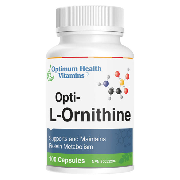 Bottle of Opti-L-Ornithine 100 Capsules