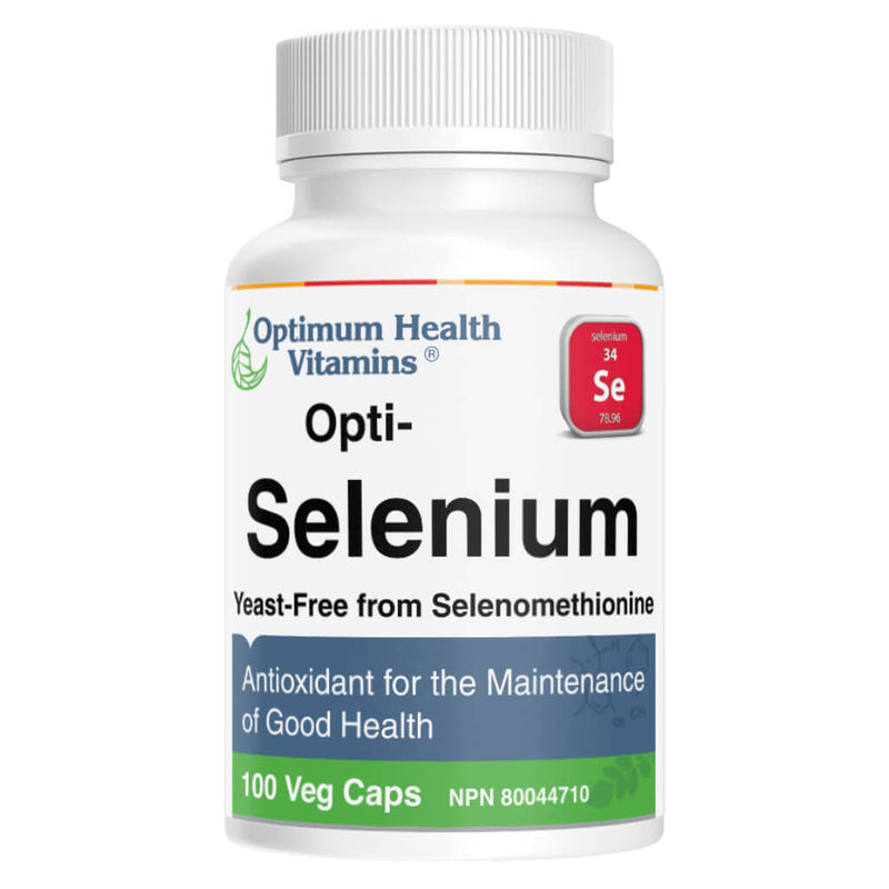 Bottle of Opti-Selenium 200 mcg 100 Vegetable Capsules