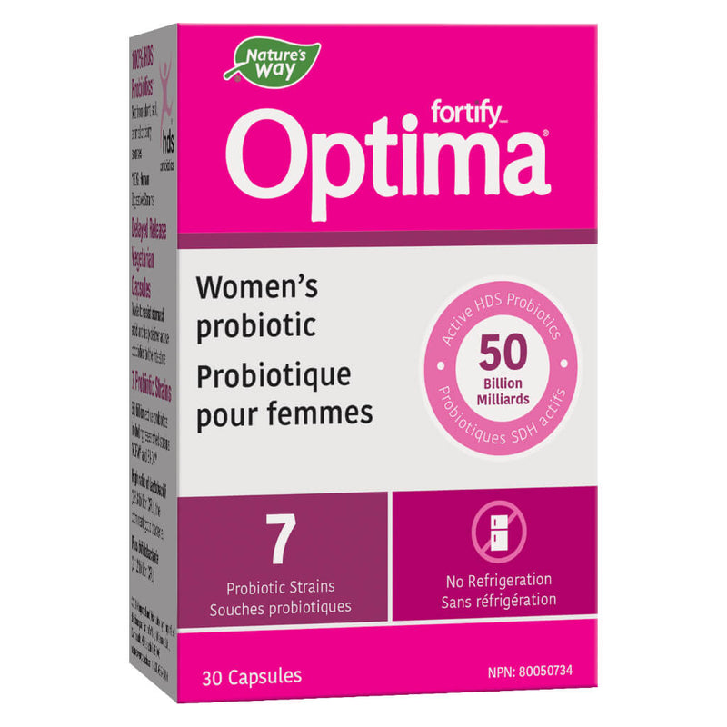 Box of Nature's Way Fortify Optima 50B Women's Probiotic 30 Capsules