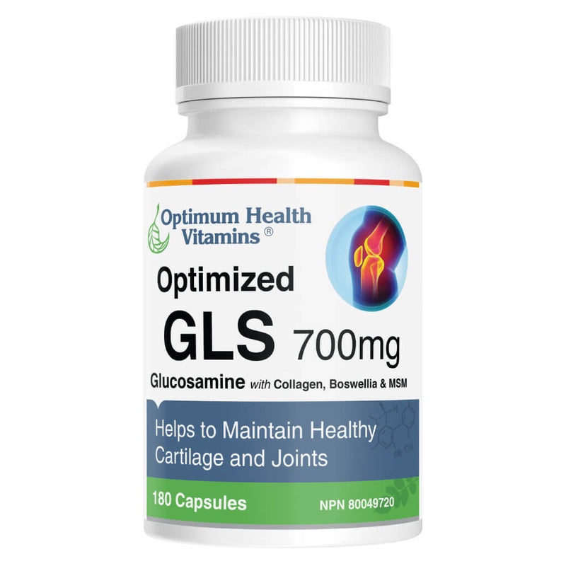 Bottle of Optimized GLS 180 Capsules