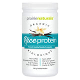 Container of Prairie Naturals Organic Rice Protein French Vanilla 360 Grams