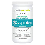 Container of Prairie Naturals Organic Rice Protein Natural/Unflavoured 360 Grams