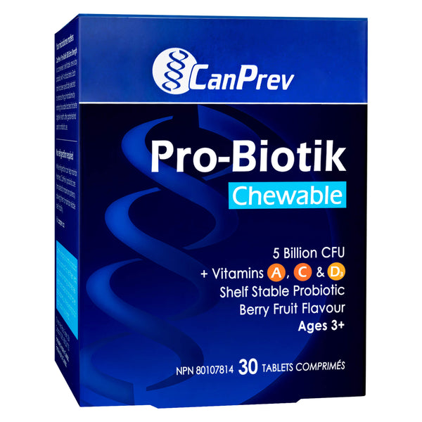 CanPrev Pro-Biotik Chewable 5BillionCFU 30Tablets