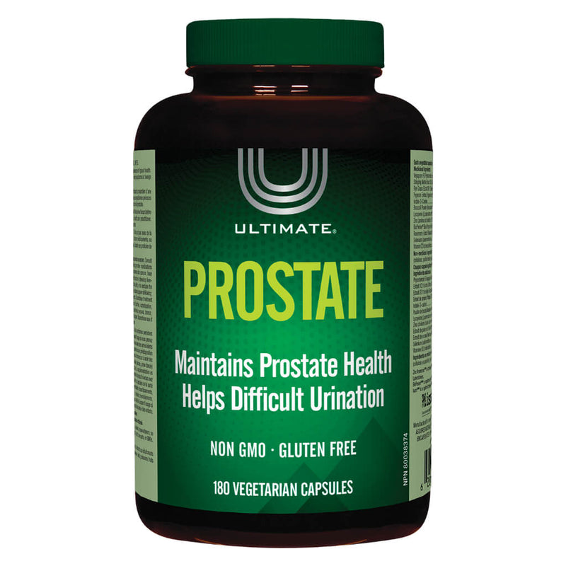 Bottle of Ultimate Prostate 180 Vegetarian Capsules