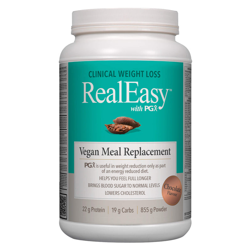 RealEasyWithPGX VeganMealReplacement Chocolate 22gProtein 855gPowder