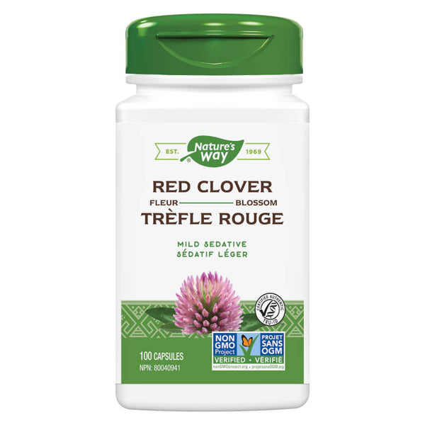 Bottle of Nature's Way Red Clover Blossom 100 Capsules