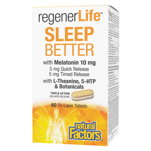 NaturalFactors RegenerLife SleepBetter 60Tri-LayerTablets