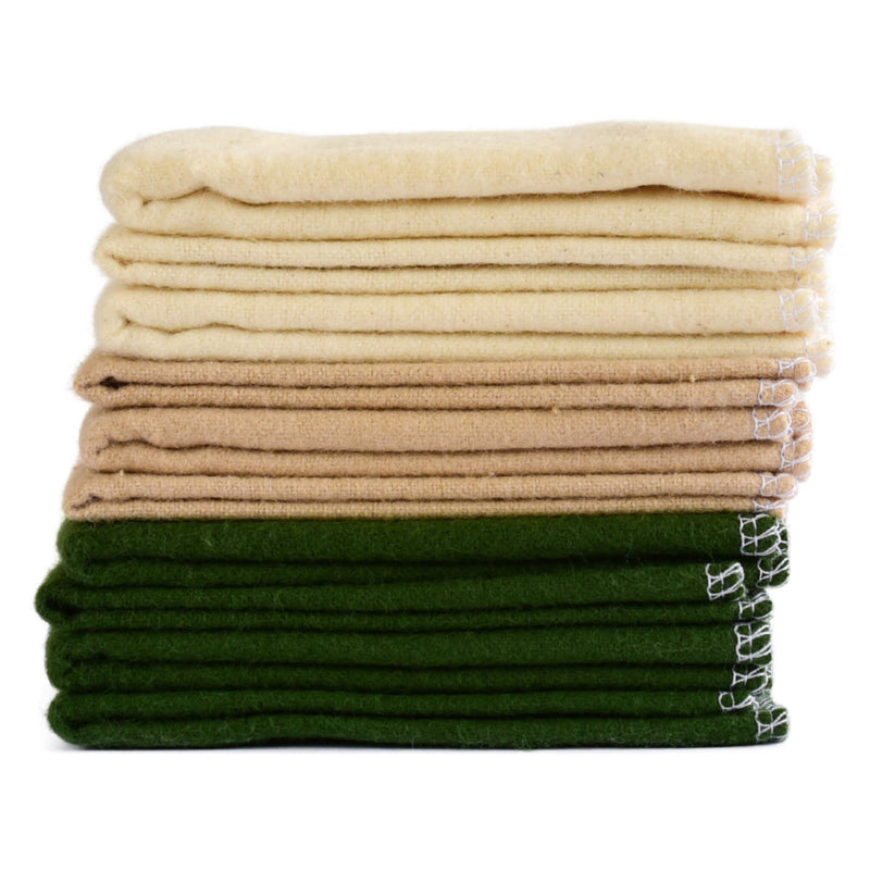 Cheeks Ahoy Reusable Cloth Wipes Warm Neutrals Olive 10-Pack