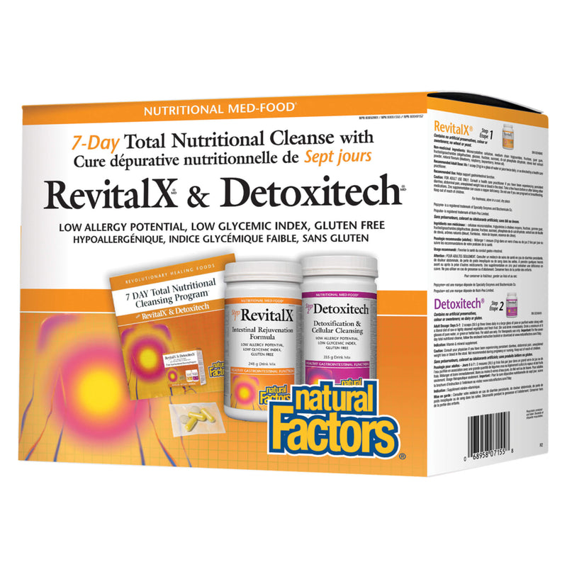Natural Factors RevitalX & DetoxiTech Kit | Optimum Health Vitamins, Canada