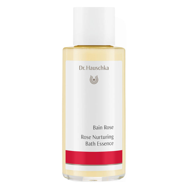 Bottle of Dr. Hauschka Rose Nurturing Bath Essence 100 Milliliters
