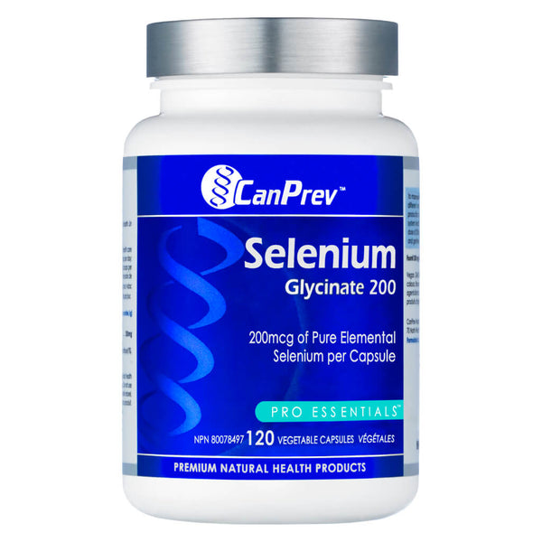 Bottle of CanPrev Selenium Glycinate 120 Capsules