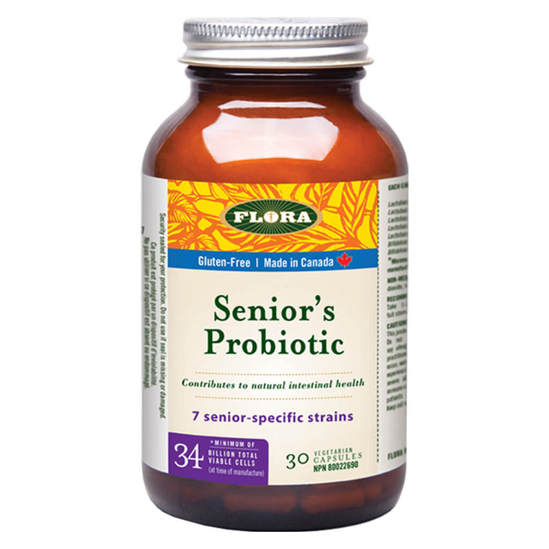 Bottle of Senior's Probiotic 30 Vegetarian Capsules