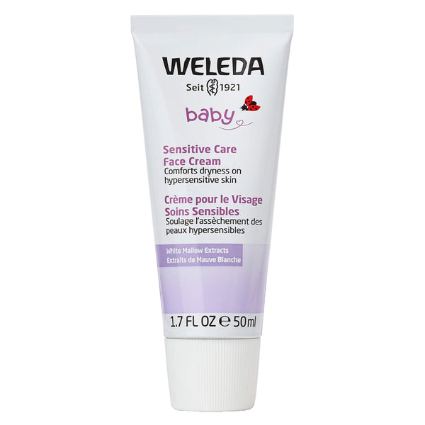 Bottle of Weleda Sensitive Care Face Cream - White Mallow 1.7 Ounces