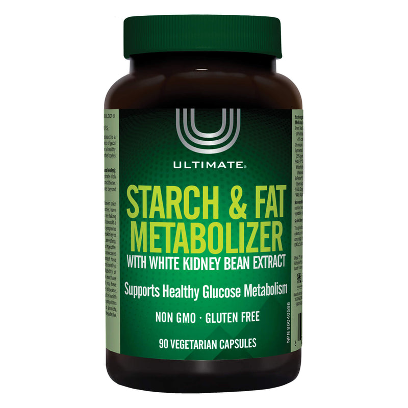 Bottle of Ultimate Starch & Fat Metabolizer 90 Capsules