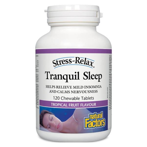 Stress-Relax® Tranquil Sleep Tropical Fruit Flavour 120 Chewable Tablets