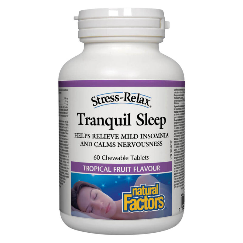 Stress-Relax® Tranquil Sleep Tropical Fruit Flavour 60 Chewable Tablets