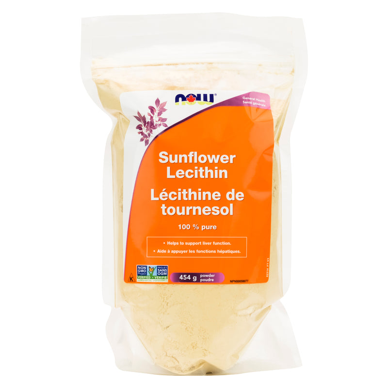 Now Foods - Sunflower Lecithin Powder 454 Grams | Optimum Health Vitamins, Canada