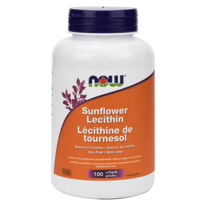 Bottle of Sunflower Lecithin 1200 mg 100 Softgels