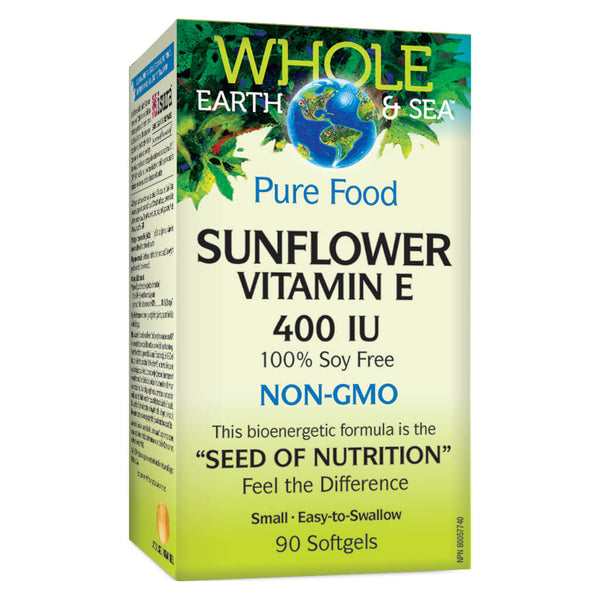 Box of Sunflower Vitamin E 400 IU 90 Softgels