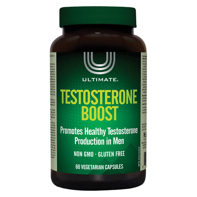 Bottle of Ultimate Testosterone Boost 60 Vegetarian Capsules