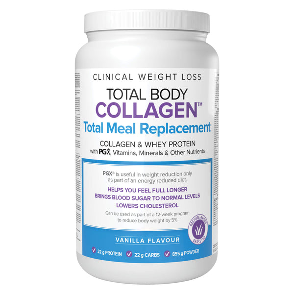 ClinicalWeightLoss TotalBodyCollagen TotalMealReplacement Collagen&WheyProteinWithPGX 855gPowder
