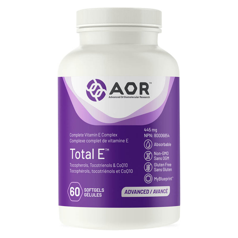 Bottle of AOR  Total E™ 445 mg 60 Softgels